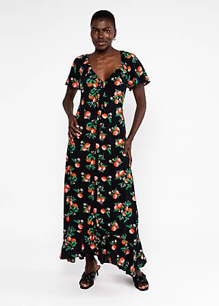 Maxikleid Sunset Goddess, orange grove, Kleider, Schwarz