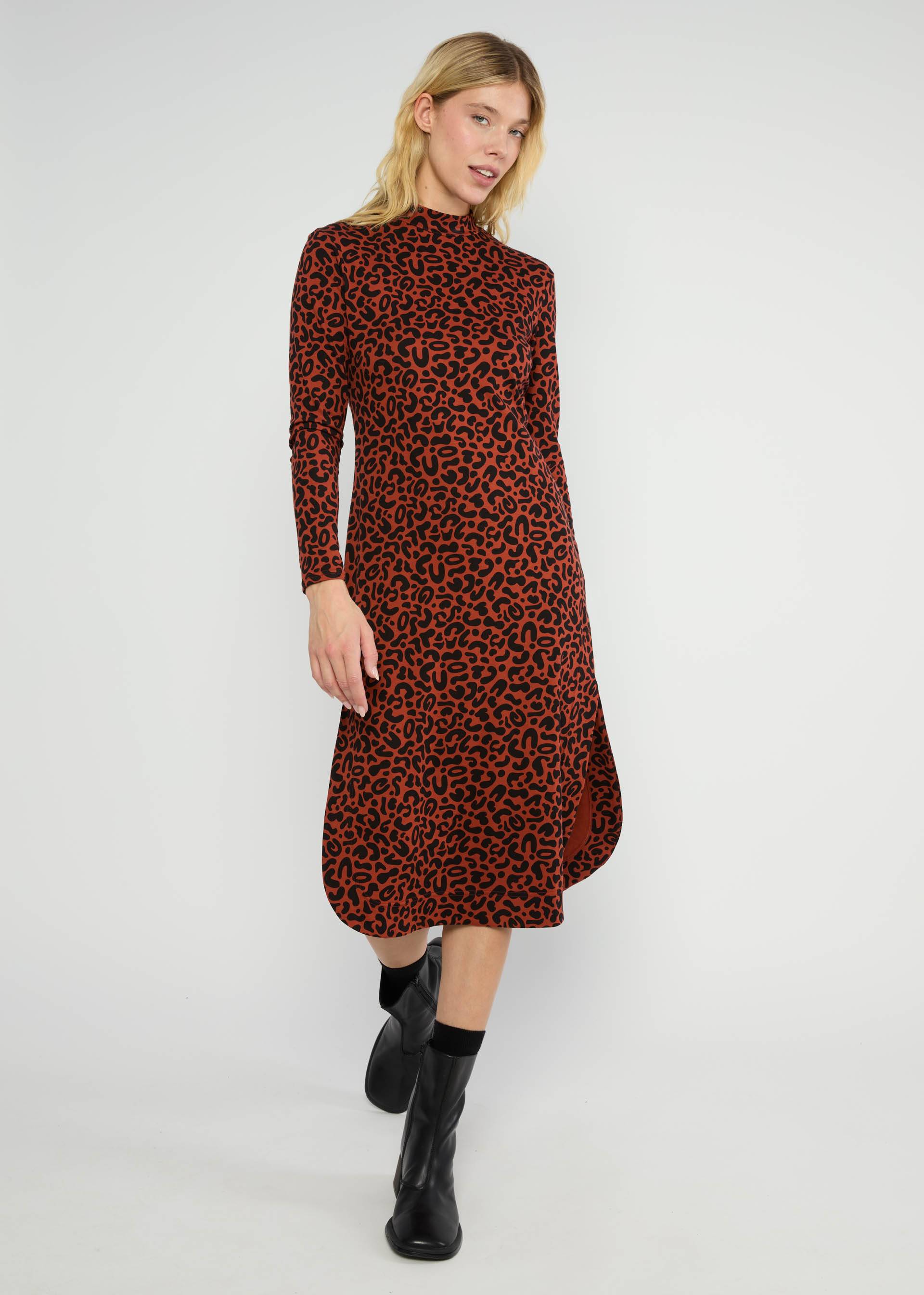 Langarmkleid Minimal Chic, leo or no leo, Kleider, Braun