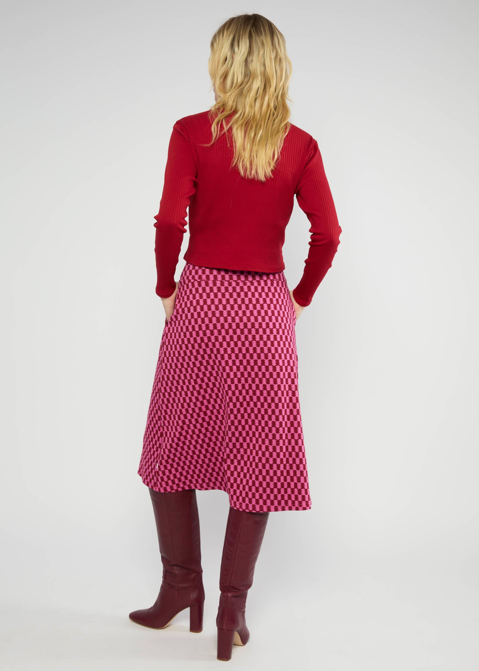 Midirock Relax and Revel, pink urban check, R&ouml;cke, Rosa