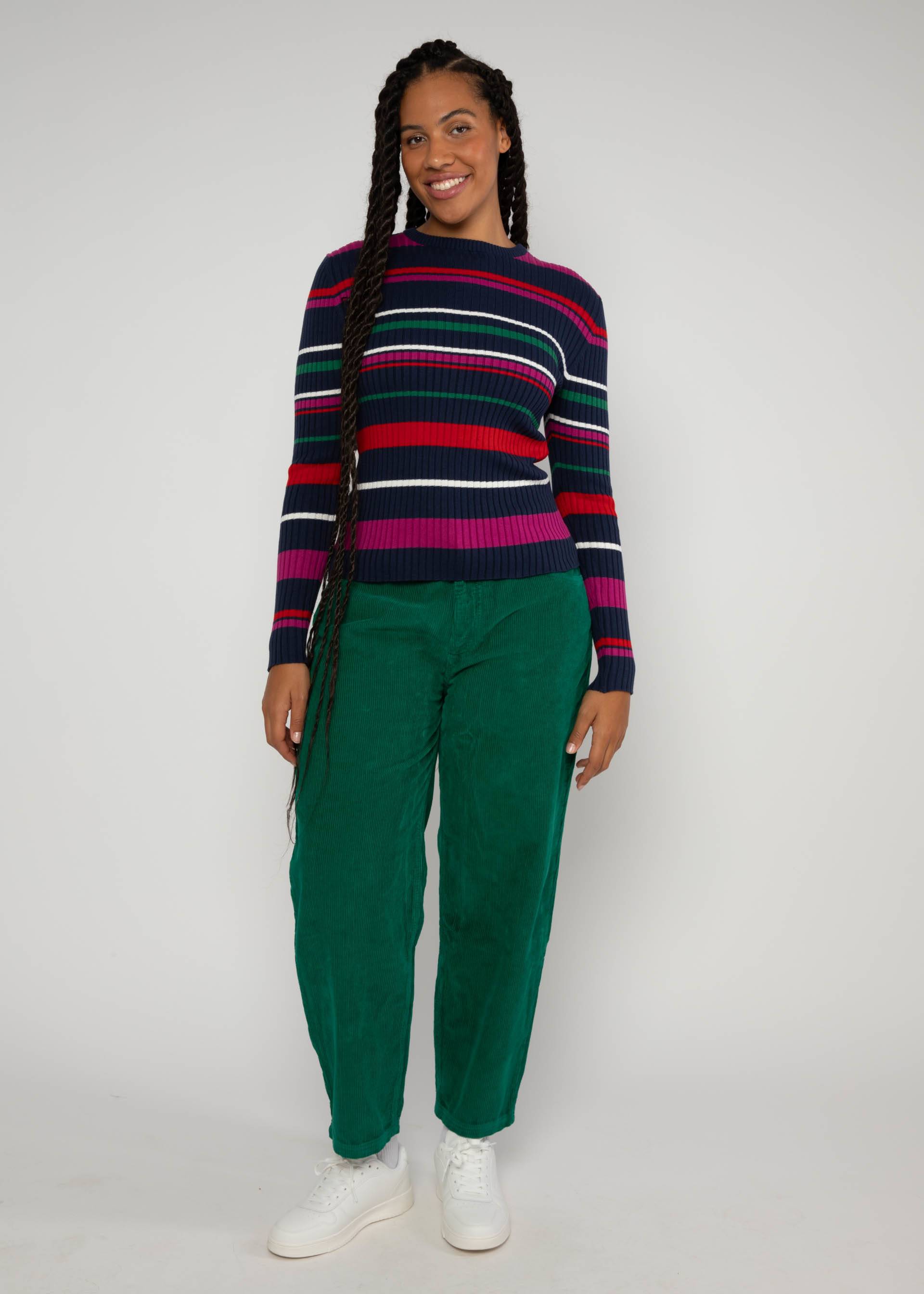 Longsleeve Jazz Crew, happy wild stripe, Knitted Jumpers, Blue