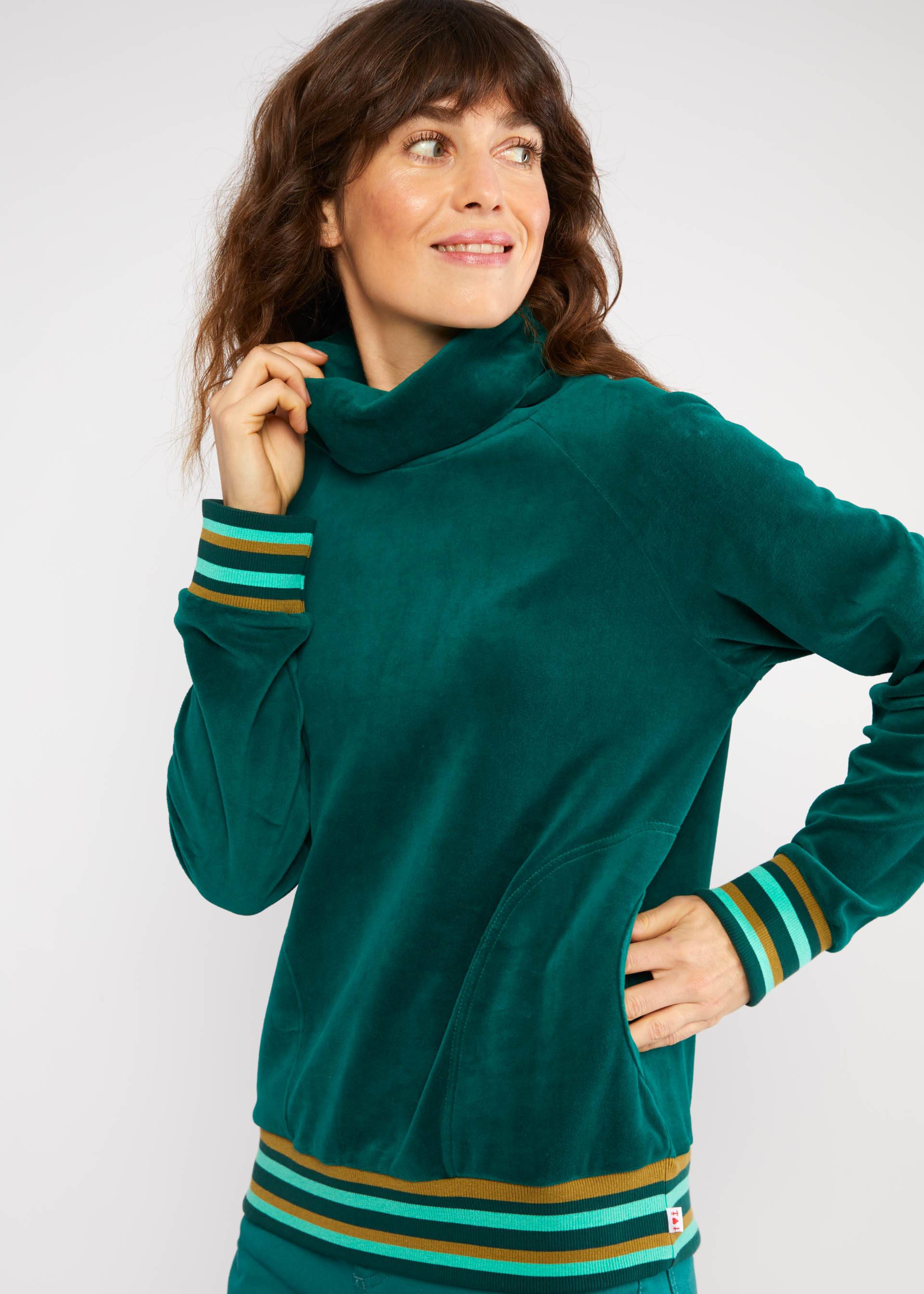 Sweatshirt Velvet Grand Mystic, fairytale waterlily green, Sweatshirts & Hoodies, Green