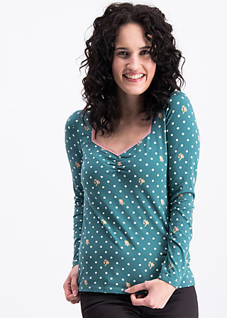 mary lous lovely  longsie , dots of homeland, Shirts, Turquoise