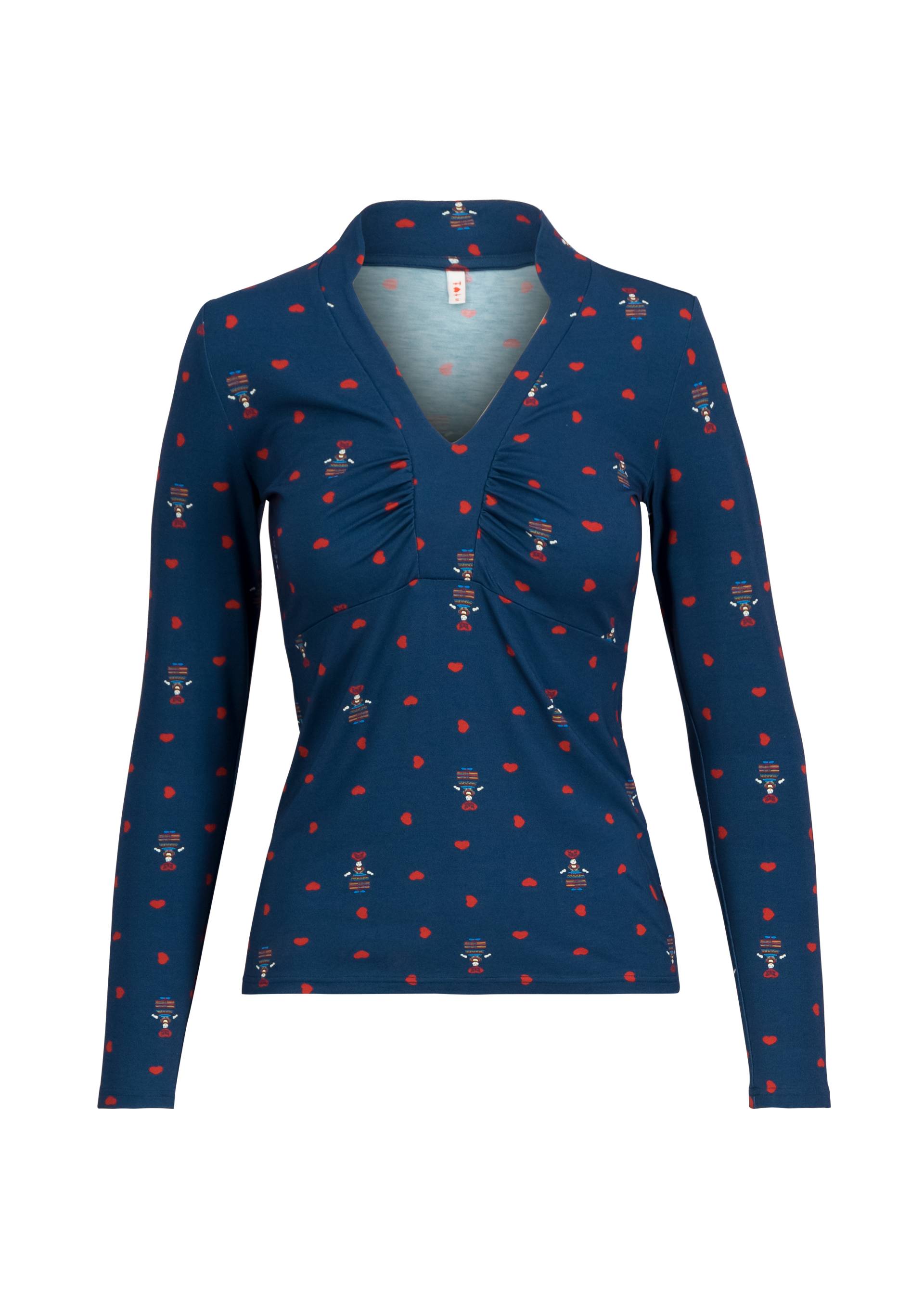 Longsleeve Heart to Heart, dolls around me, Shirts, Blau