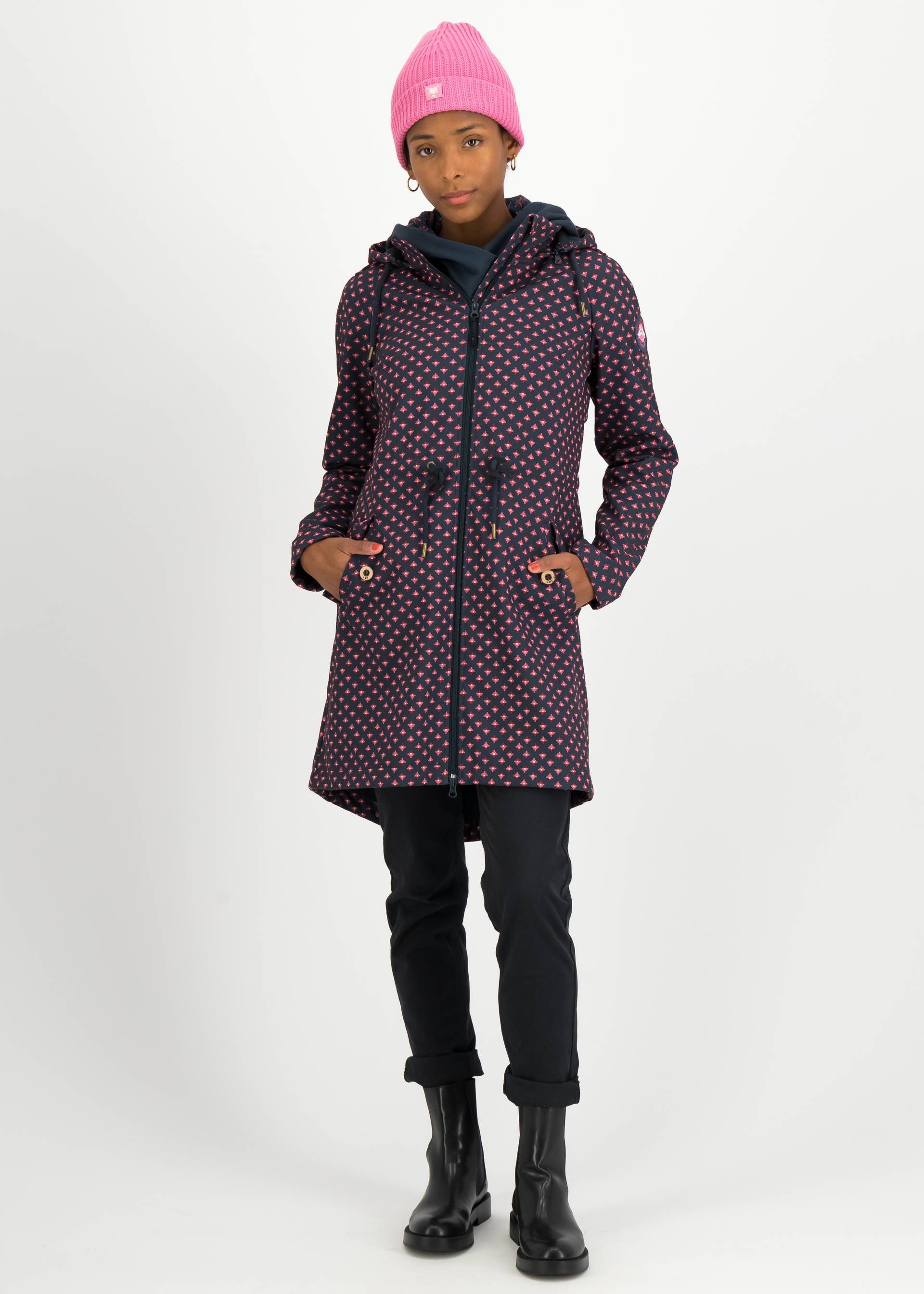 Soft Shell Jacket Swallowtail Promenade, lovely invaders, Jackets & Coats, Blue